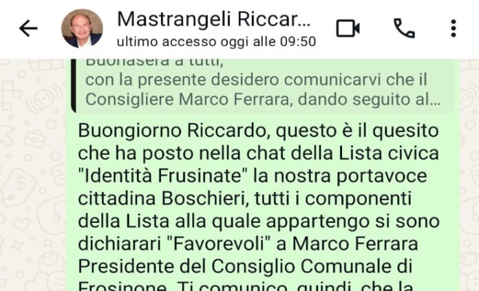 mastrangeli whatsapp