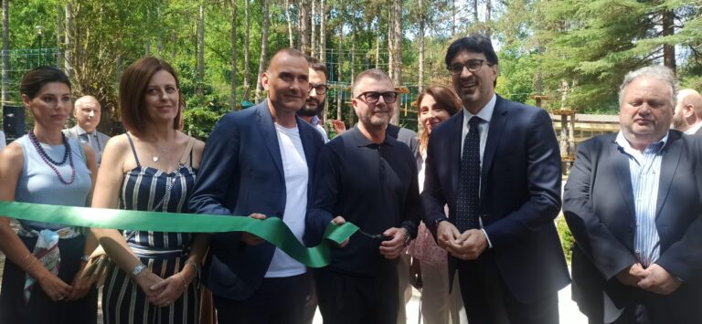 Fiuggi, inaugurato il nuovo Parco Avventura della Fonte Anticolana