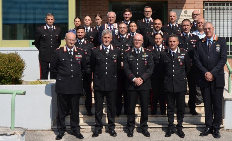 Il comandante della Legione Carabinieri Lazio in visita alla Compagnia di Alatri