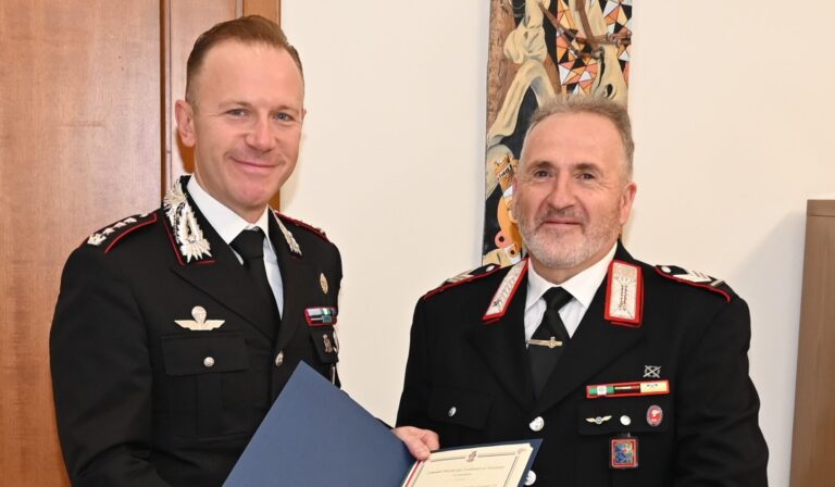 Frosinone, dopo una lunga carriera nell’Arma vanno in pensione il brigadiere Rossignolo e l’appuntato Miarelli