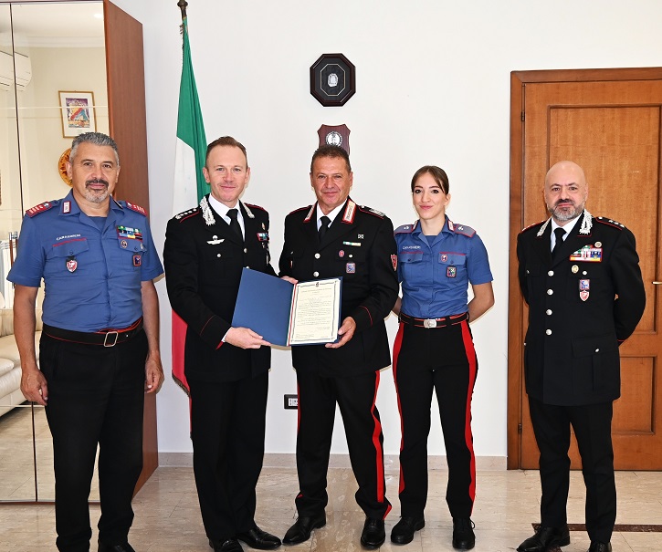 Frosinone, dopo 40 anni di servizio l’Arma saluta il brigadiere Giuseppe Ferrante